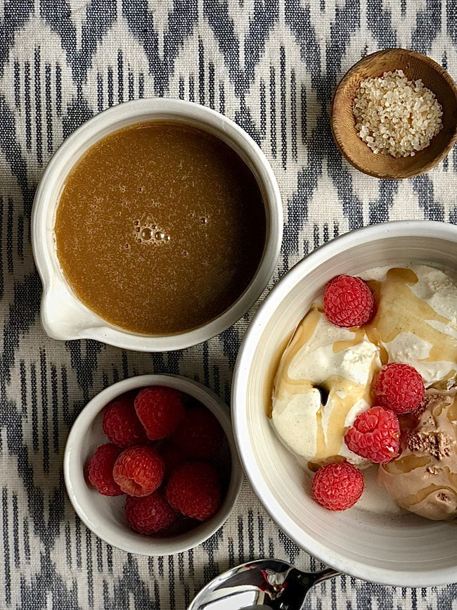 Bourbon Smoked Sea Salt Caramel Sauce